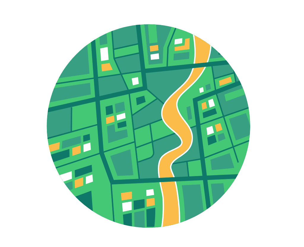 Mapa miasta Zdrowe powietrze